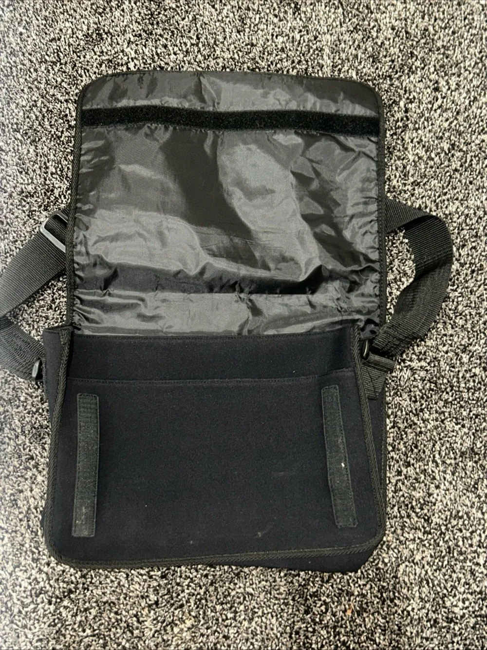 Authentic Disney Adult Mickey Mouse Black Embroidered Nylon Handbag Messenger